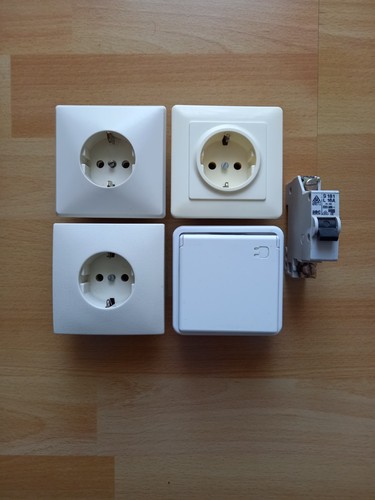 Unterputz steckdose 230v - 4x,